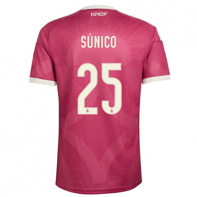 Danxen Kinder Guille Súnico #25 Blassviolett Rot Weiß Ausweichtrikot Trikot 2026/27 T-Shirt Schweiz