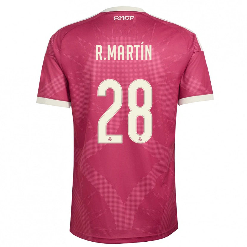 Danxen Kinder Roberto Martín #28 Blassviolett Rot Weiß Ausweichtrikot Trikot 2026/27 T-Shirt Schweiz