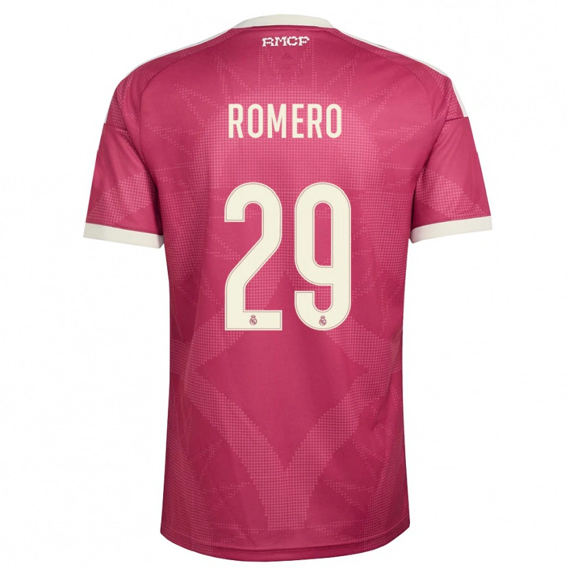 Danxen Kinder Alfonso Romero #29 Blassviolett Rot Weiß Ausweichtrikot Trikot 2026/27 T-Shirt Schweiz