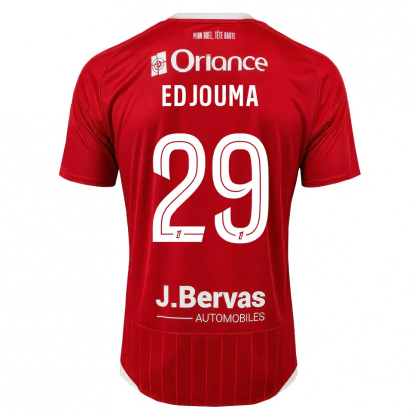 Danxen Kinder Noah Edjouma #29 Weiß Rot Heimtrikot Trikot 2026/27 T-Shirt Schweiz