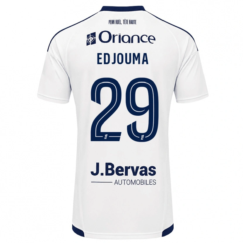 Danxen Kinder Noah Edjouma #29 Marineweiß Auswärtstrikot Trikot 2026/27 T-Shirt Schweiz
