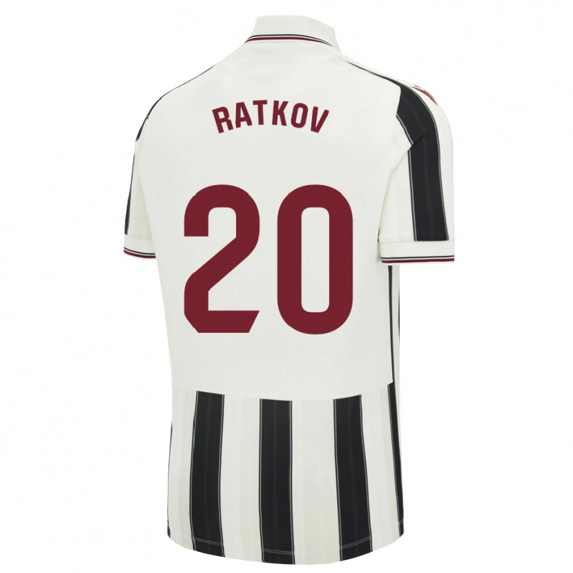 Danxen Kinder Petar Ratkov #20 Schwarz Weiß Rot Auswärtstrikot Trikot 2026/27 T-Shirt Schweiz