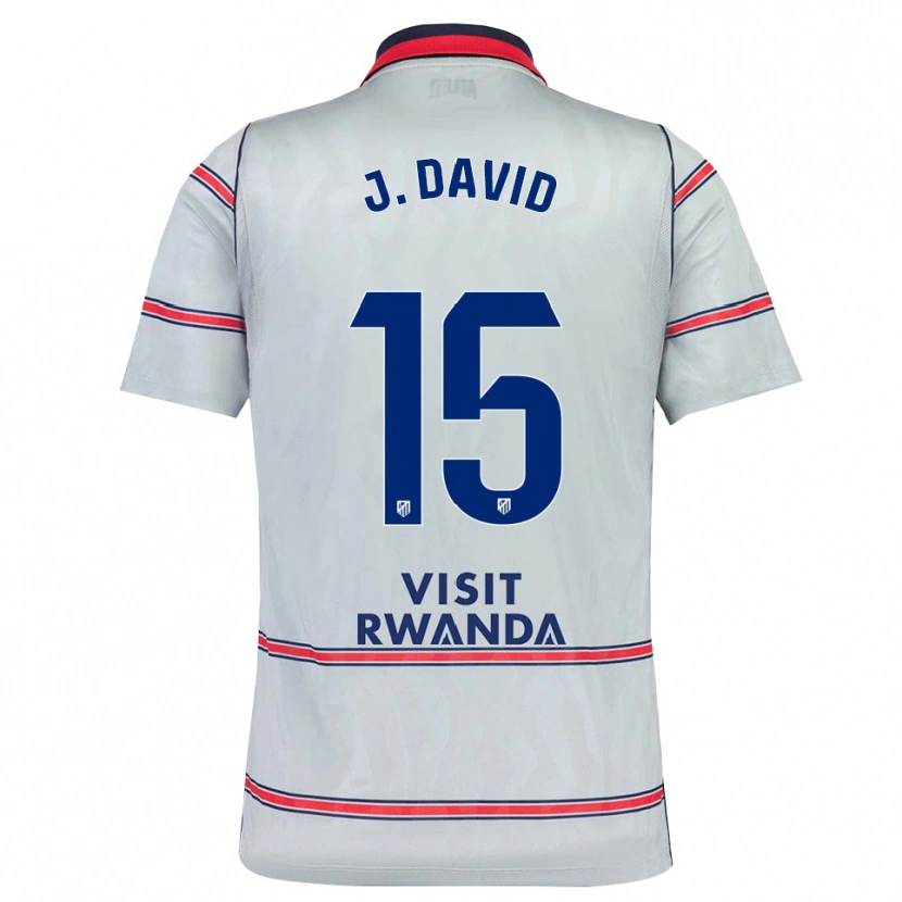 Danxen Kinder Jonathan David #15 Grau Rot Marineblau Ausweichtrikot Trikot 2026/27 T-Shirt Schweiz