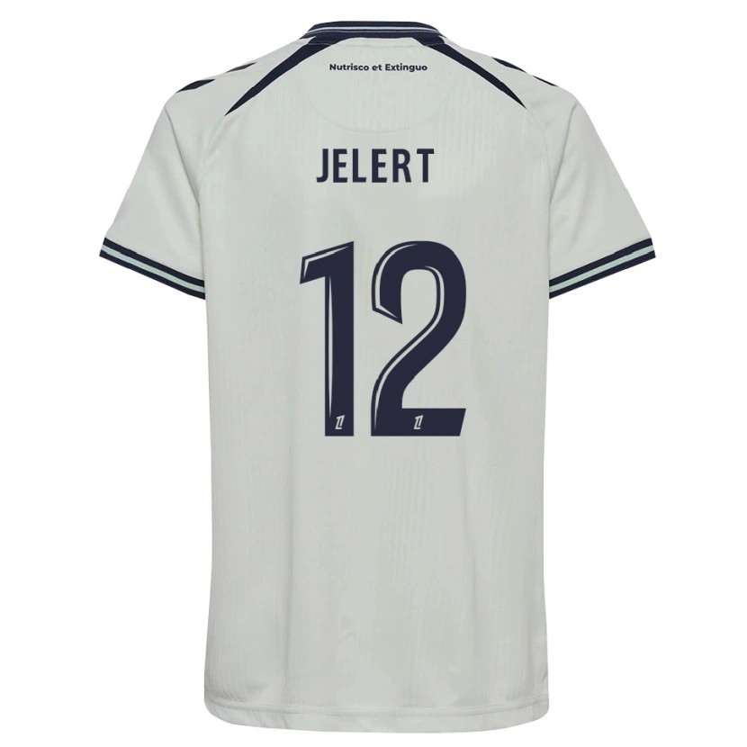 Danxen Kinder Elias Jelert #12 Mitternachtsblau Weiß Auswärtstrikot Trikot 2026/27 T-Shirt Schweiz