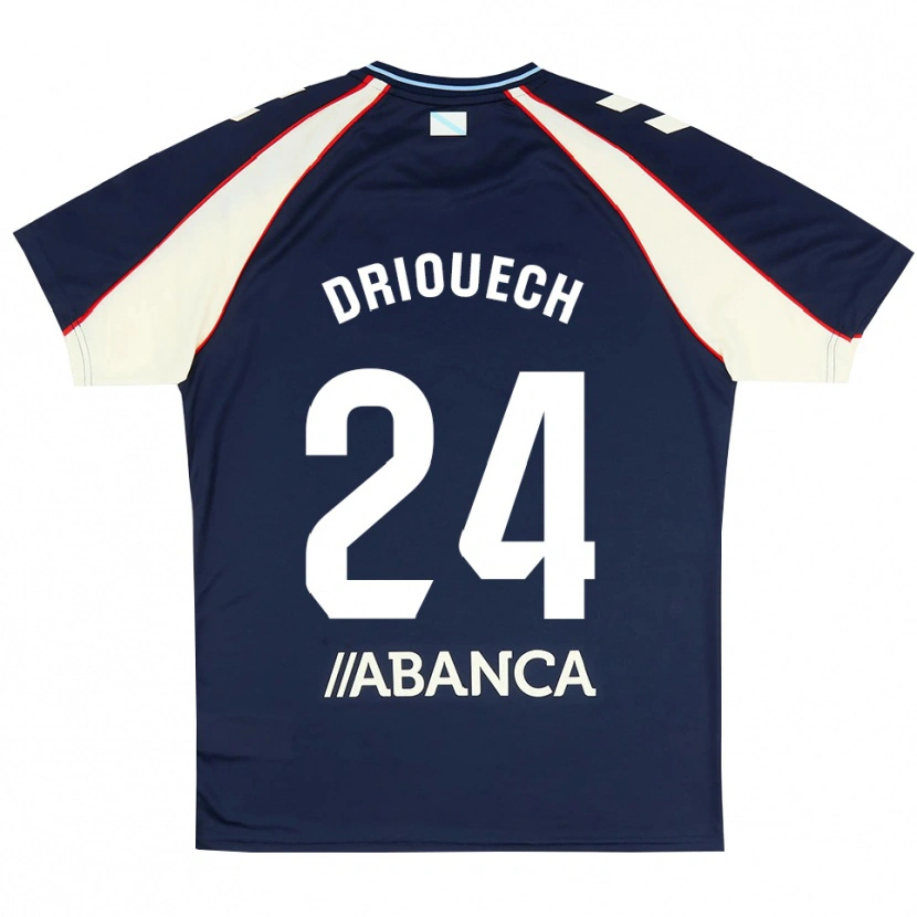Danxen Herren Couhaib Driouech #24 Königsblau Rot Weiß Auswärtstrikot Trikot 2026/27 T-Shirt Schweiz