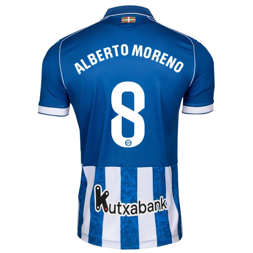 Danxen Herren Alberto Moreno #8 Blau Weiß Schwarz Heimtrikot Trikot 2026/27 T-Shirt Schweiz