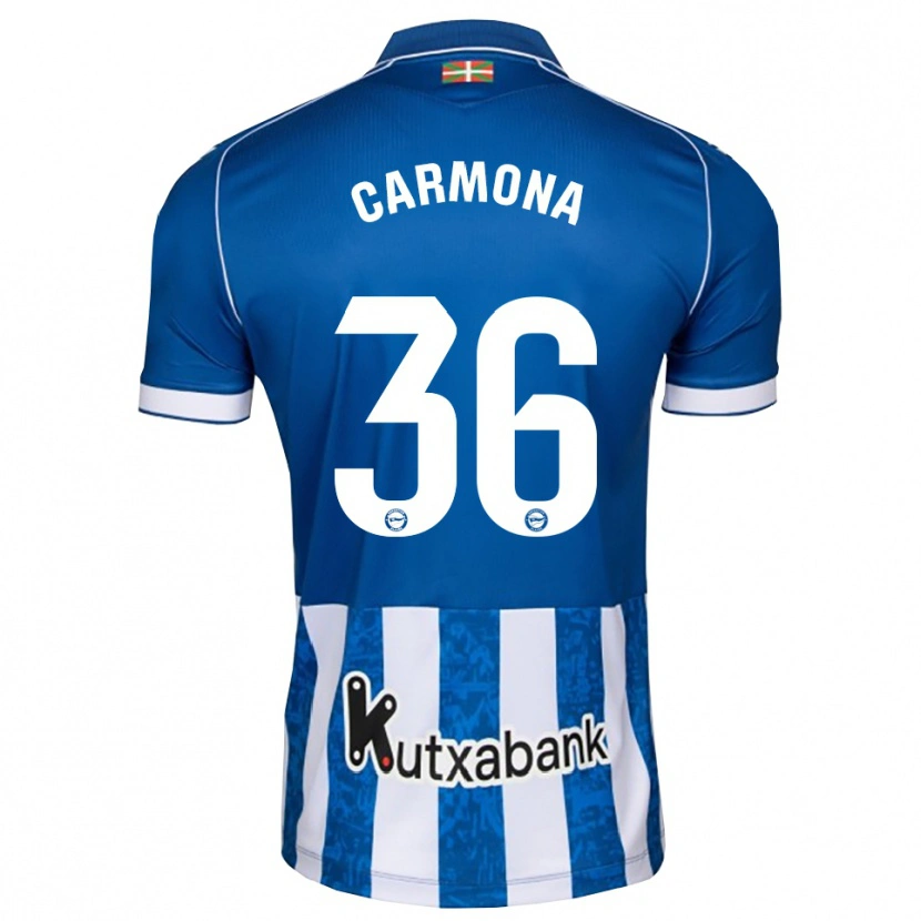 Danxen Herren Ander Carmona #36 Blau Weiß Schwarz Heimtrikot Trikot 2026/27 T-Shirt Schweiz