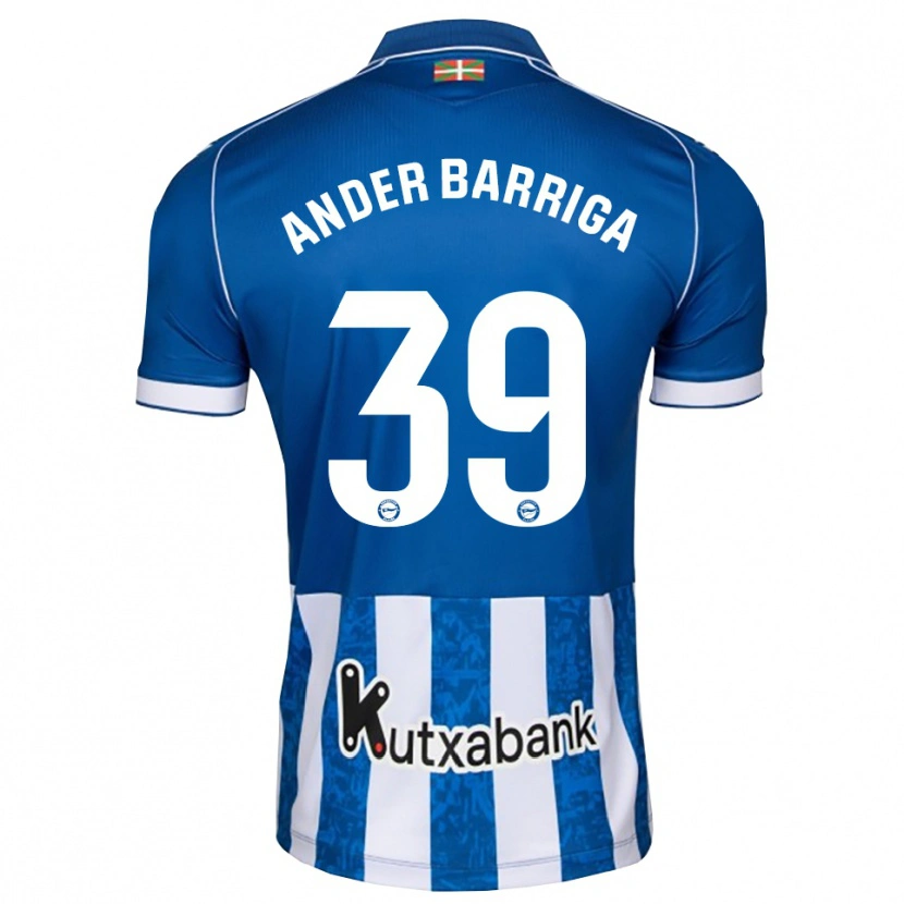Danxen Herren Jon Ander Barriga #39 Blau Weiß Schwarz Heimtrikot Trikot 2026/27 T-Shirt Schweiz