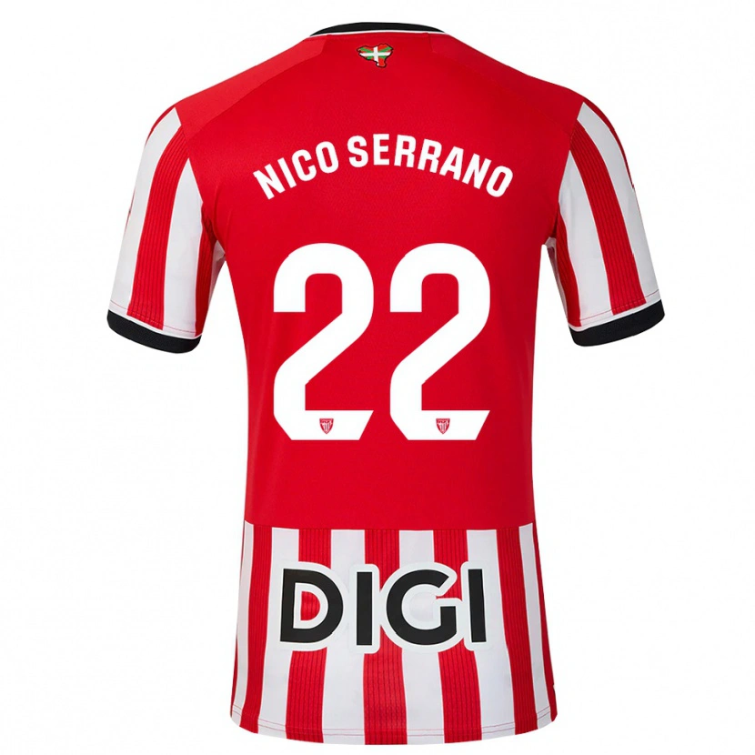 Danxen Herren Nico Serrano #22 Rot Schwarz Weiß Heimtrikot Trikot 2026/27 T-Shirt Schweiz
