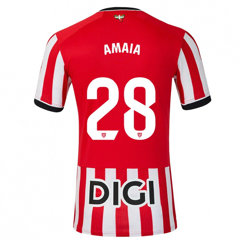 Danxen Herren Amaia Martinez De La Peña #28 Rot Schwarz Weiß Heimtrikot Trikot 2026/27 T-Shirt Schweiz