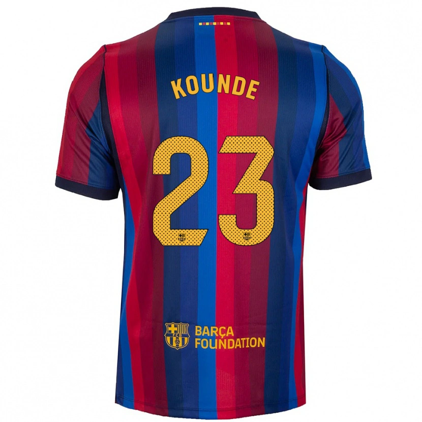 Danxen Herren Jules Koundé #23 Königsblau Rot Gelb Heimtrikot Trikot 2026/27 T-Shirt Schweiz