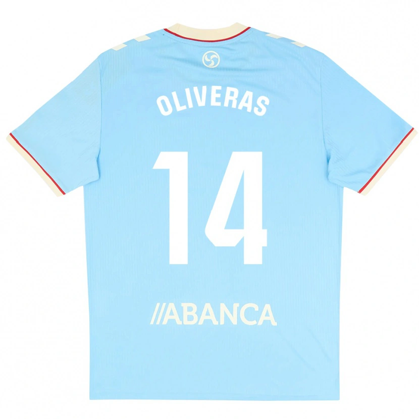 Danxen Herren Jan Oliveras #14 Himmelblau Weiß Rot Heimtrikot Trikot 2026/27 T-Shirt Schweiz