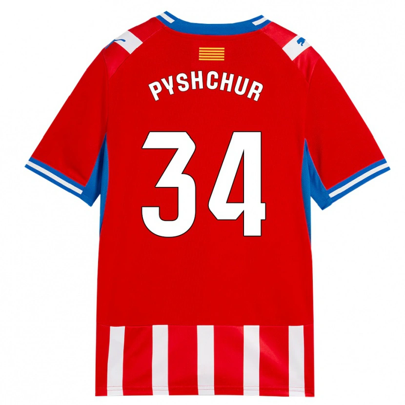 Danxen Herren Oleksandr Pyshchur #34 Rot Weiß Himmelblau Heimtrikot Trikot 2026/27 T-Shirt Schweiz