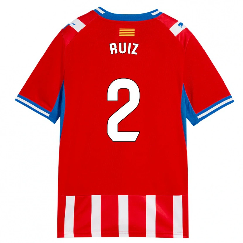 Danxen Herren Ferran Ruiz #2 Rot Weiß Himmelblau Heimtrikot Trikot 2026/27 T-Shirt Schweiz