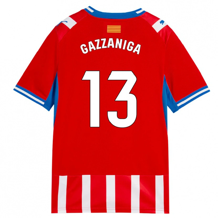 Danxen Herren Paulo Gazzaniga #13 Rot Weiß Himmelblau Heimtrikot Trikot 2026/27 T-Shirt Schweiz