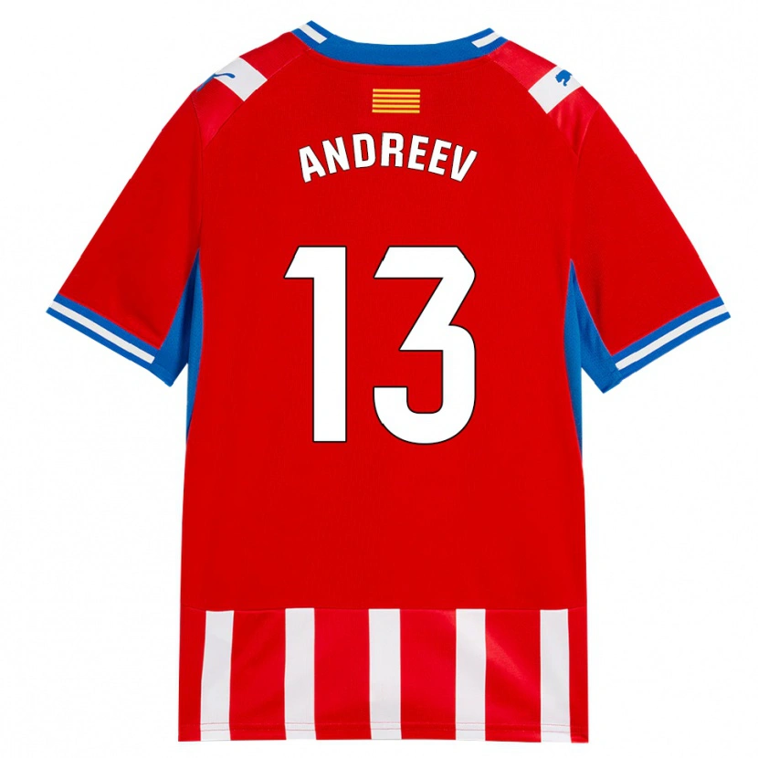Danxen Herren Aleksandar Andreev #13 Rot Weiß Himmelblau Heimtrikot Trikot 2026/27 T-Shirt Schweiz