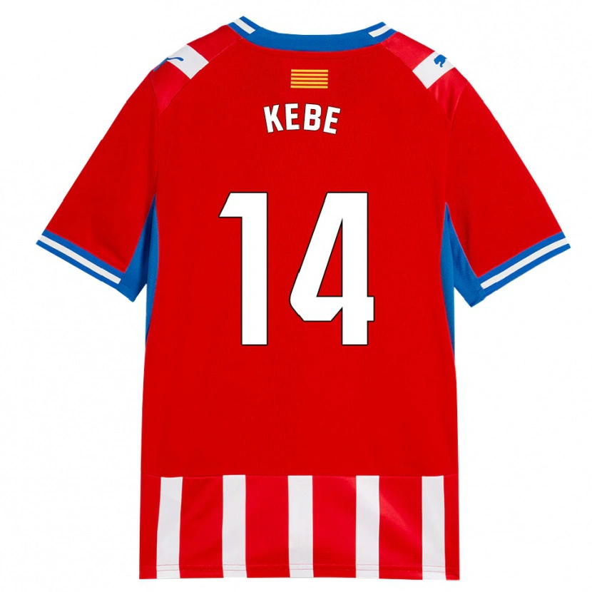 Danxen Herren Moussa Kébé #14 Rot Weiß Himmelblau Heimtrikot Trikot 2026/27 T-Shirt Schweiz