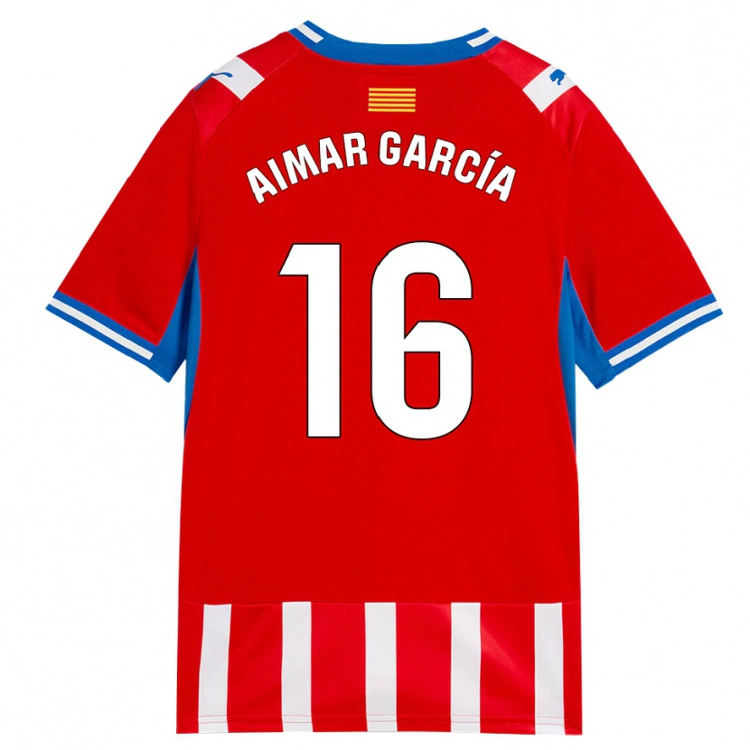 Danxen Herren Aimar García #16 Rot Weiß Himmelblau Heimtrikot Trikot 2026/27 T-Shirt Schweiz