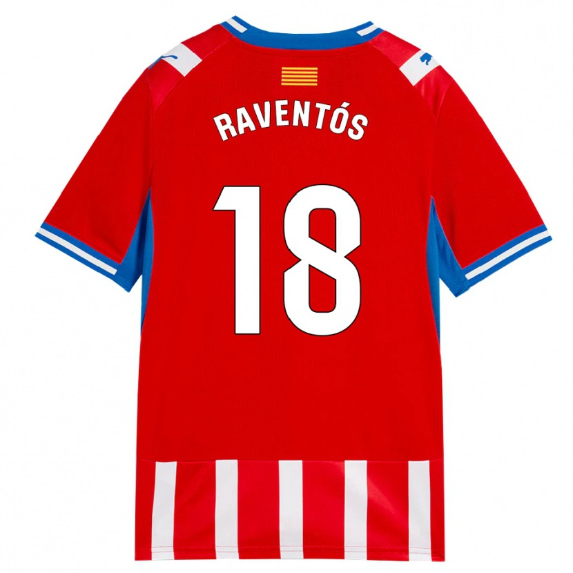 Danxen Herren Joan Raventós #18 Rot Weiß Himmelblau Heimtrikot Trikot 2026/27 T-Shirt Schweiz