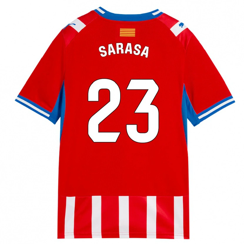 Danxen Herren Javi Sarasa #23 Rot Weiß Himmelblau Heimtrikot Trikot 2026/27 T-Shirt Schweiz