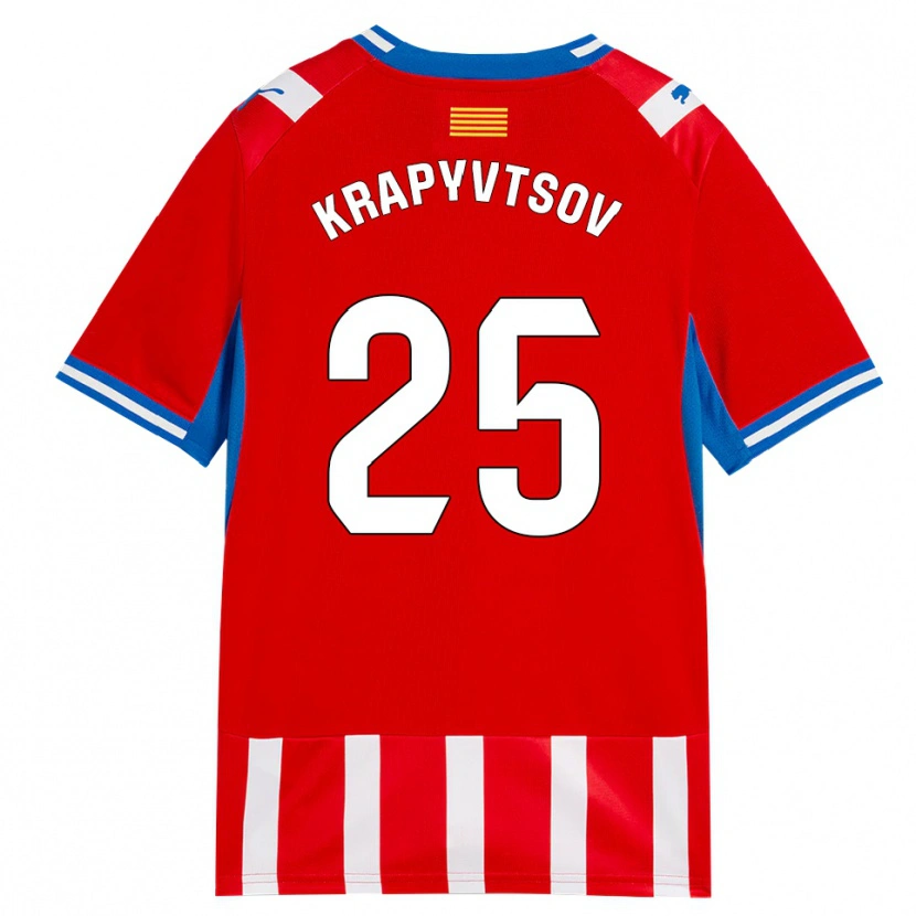 Danxen Herren Vladyslav Krapyvtsov #25 Rot Weiß Himmelblau Heimtrikot Trikot 2026/27 T-Shirt Schweiz