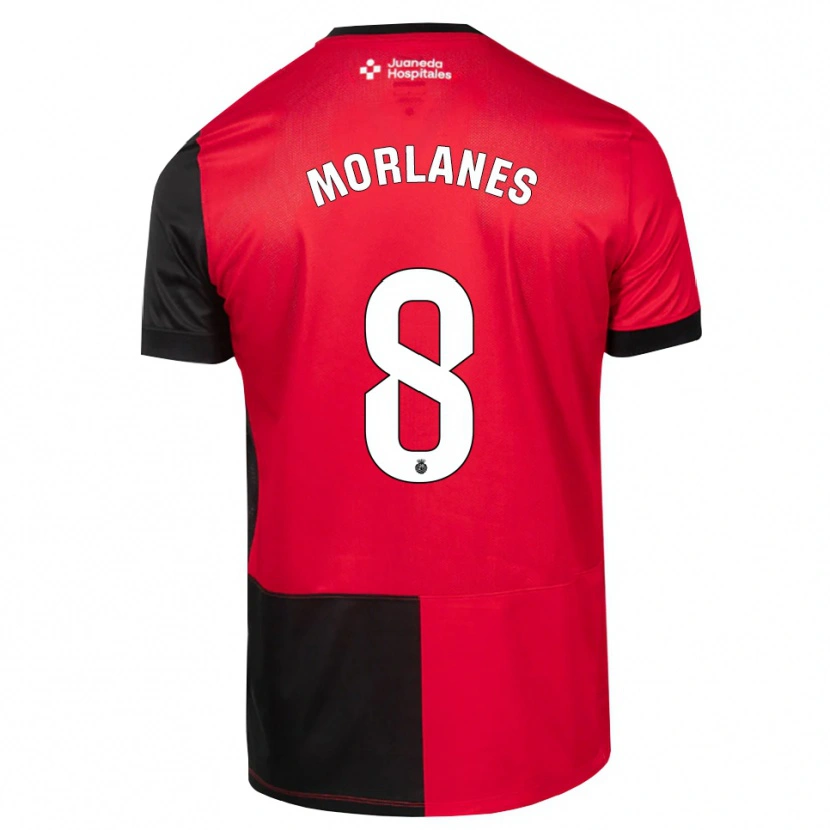 Danxen Herren Manu Morlanes #8 Schwarz Rot Weiß Heimtrikot Trikot 2026/27 T-Shirt Schweiz