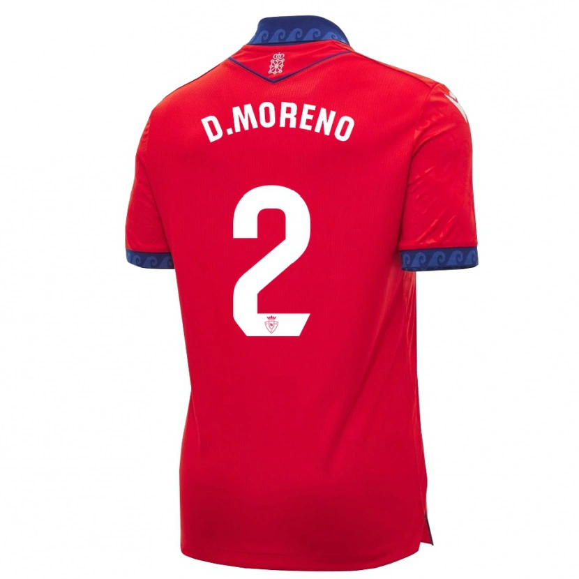 Danxen Herren Diego Moreno #2 Rot Marineblau Weiß Heimtrikot Trikot 2026/27 T-Shirt Schweiz