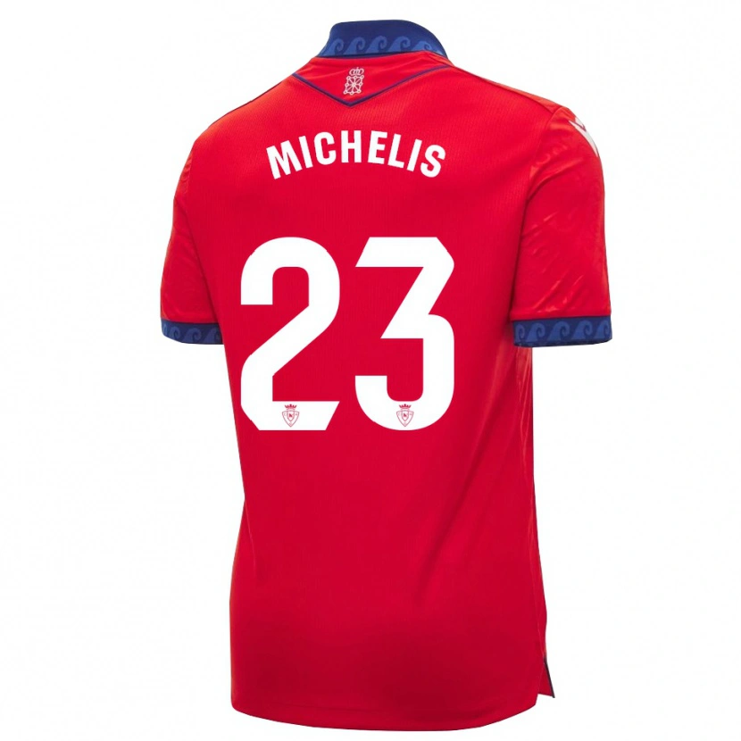 Danxen Herren Nikolaos Michelis #23 Rot Marineblau Weiß Heimtrikot Trikot 2026/27 T-Shirt Schweiz