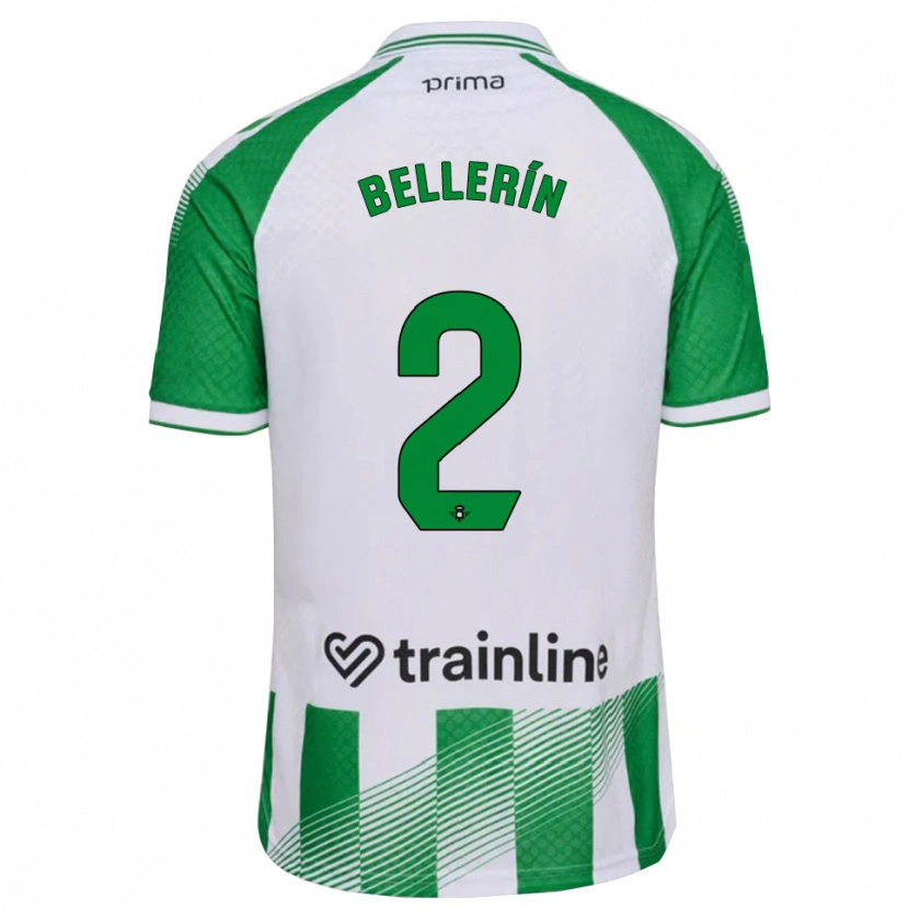 Danxen Herren Héctor Bellerín #2 Hellgrün Schwarz Weiß Heimtrikot Trikot 2026/27 T-Shirt Schweiz