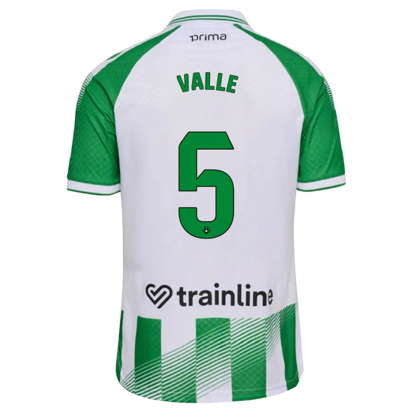 Danxen Herren María Valle López #5 Hellgrün Schwarz Weiß Heimtrikot Trikot 2026/27 T-Shirt Schweiz