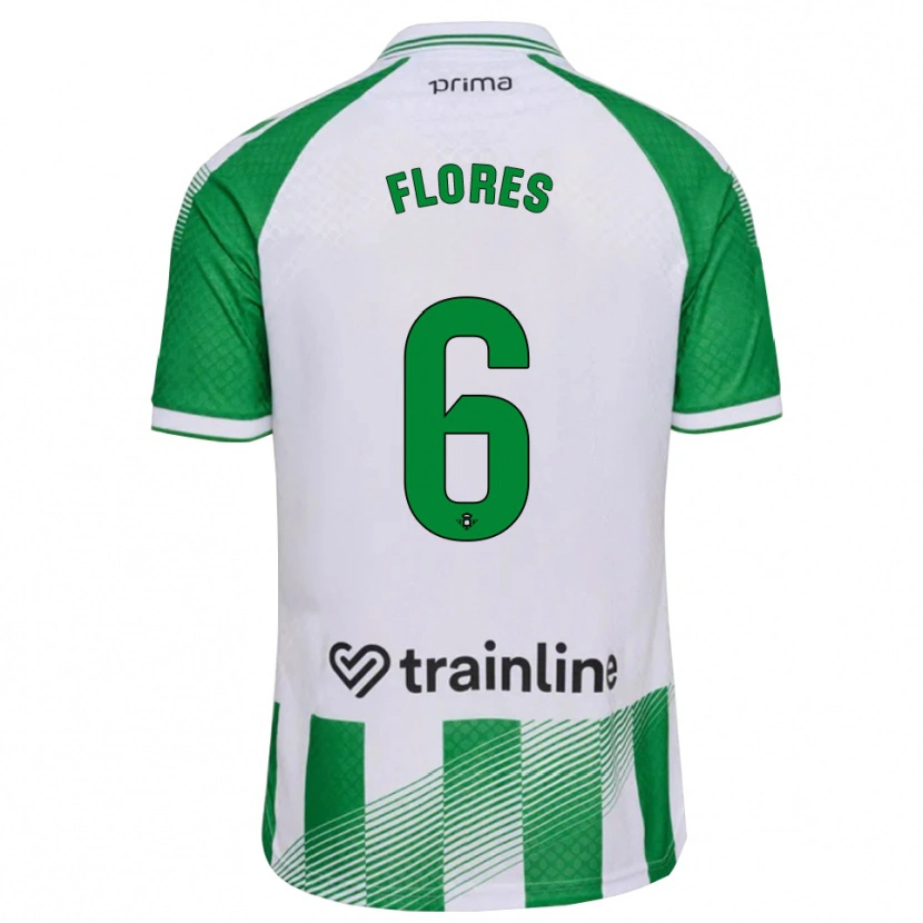 Danxen Herren Mateo Flores #6 Hellgrün Schwarz Weiß Heimtrikot Trikot 2026/27 T-Shirt Schweiz