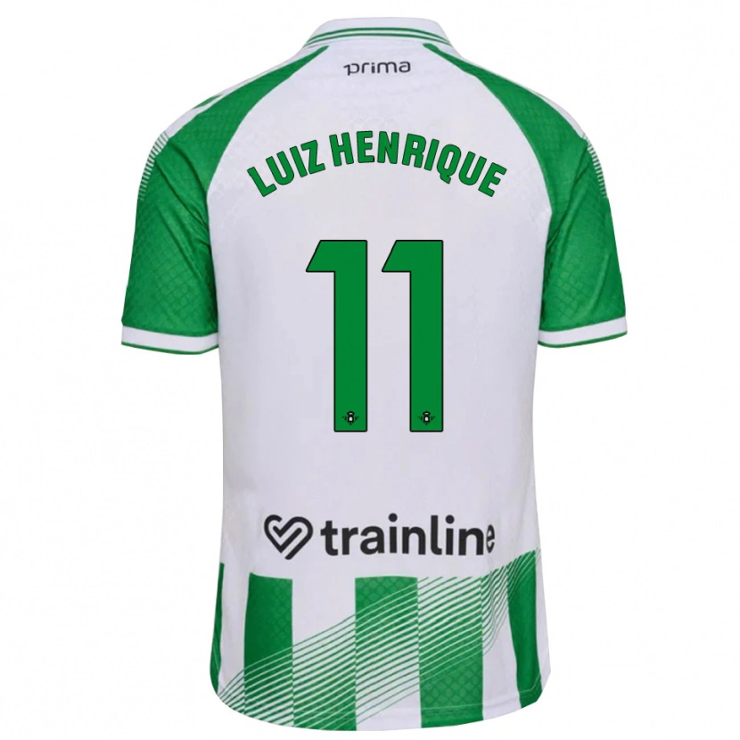 Danxen Herren Luiz Henrique #11 Hellgrün Schwarz Weiß Heimtrikot Trikot 2026/27 T-Shirt Schweiz