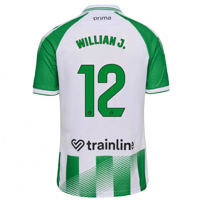 Danxen Herren Willian Jose #12 Hellgrün Schwarz Weiß Heimtrikot Trikot 2026/27 T-Shirt Schweiz