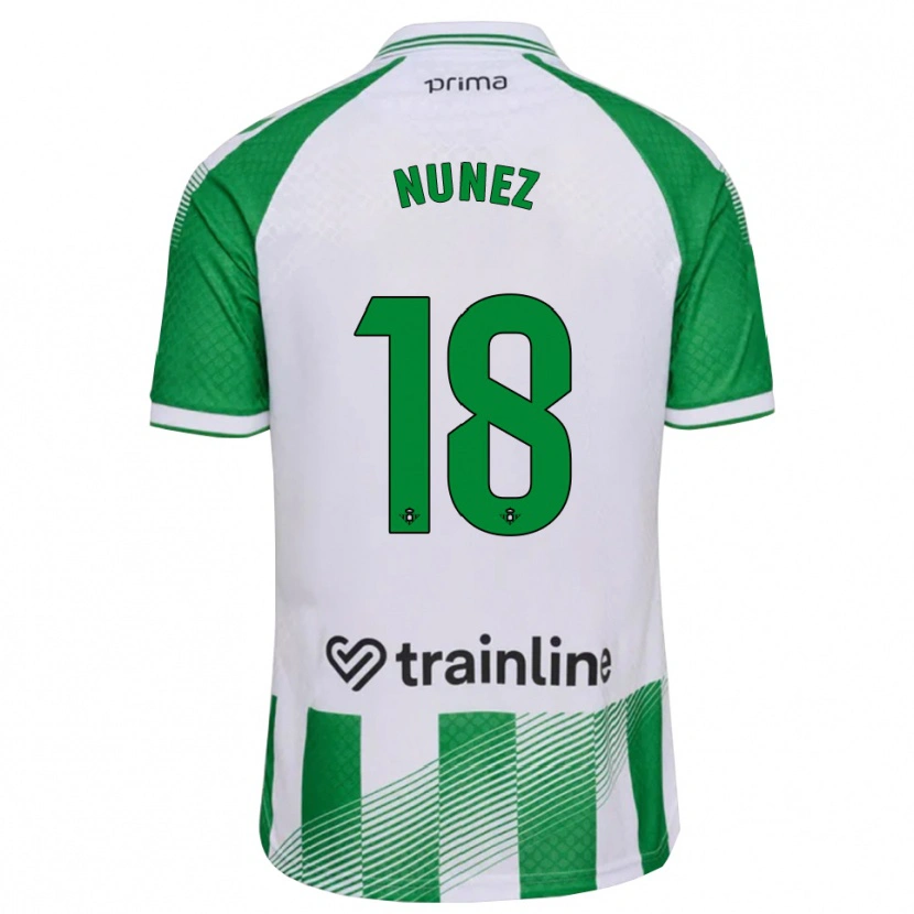 Danxen Herren Romina Núñez #18 Hellgrün Schwarz Weiß Heimtrikot Trikot 2026/27 T-Shirt Schweiz