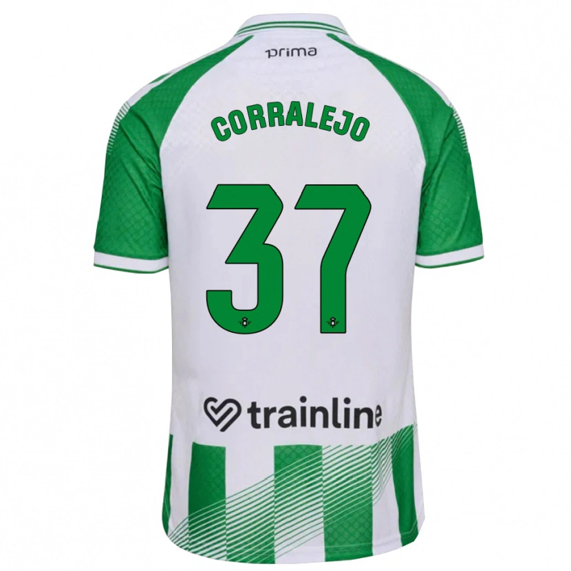Danxen Herren Iván Corralejo #37 Hellgrün Schwarz Weiß Heimtrikot Trikot 2026/27 T-Shirt Schweiz