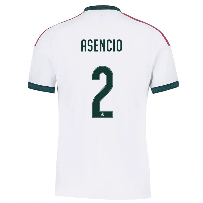 Danxen Herren Raúl Asencio #2 Dunkelgrün Weiß Rot Heimtrikot Trikot 2026/27 T-Shirt Schweiz