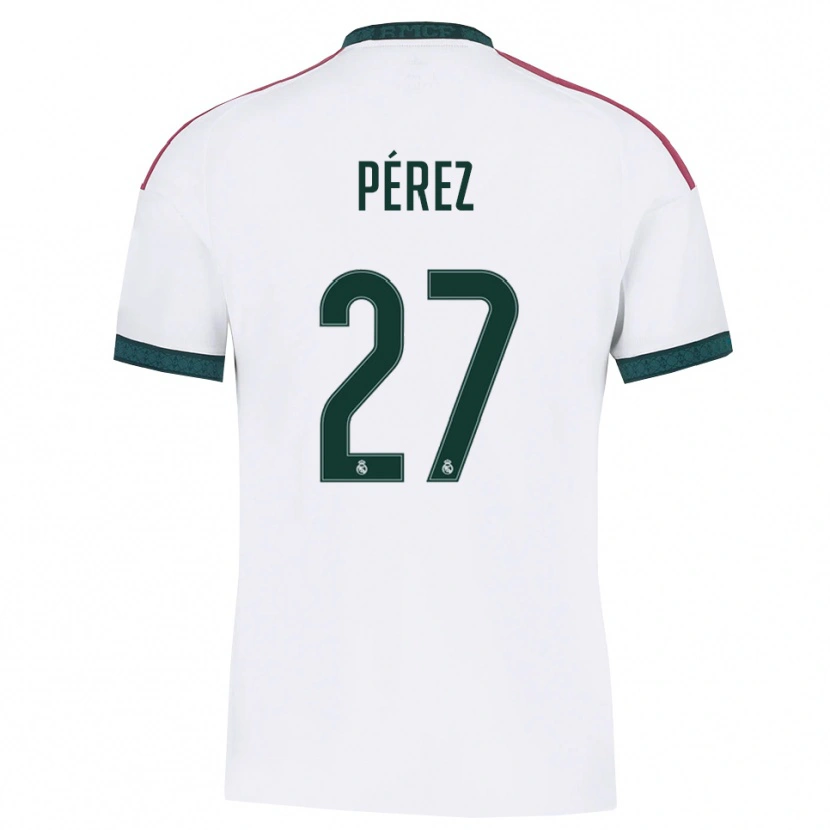 Danxen Herren Adrián Pérez #27 Dunkelgrün Weiß Rot Heimtrikot Trikot 2026/27 T-Shirt Schweiz