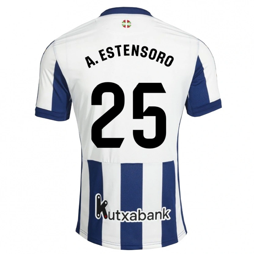 Danxen Herren Alazne Estensoro #25 Marineweiß Goldrute Heimtrikot Trikot 2026/27 T-Shirt Schweiz