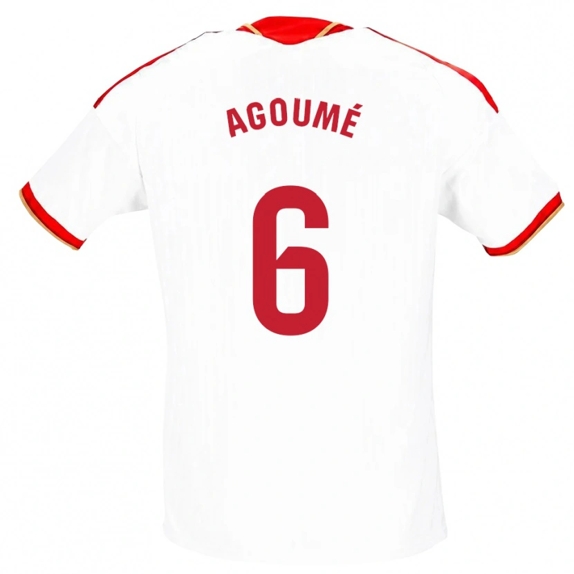Danxen Herren Lucien Agoumé #6 Weiß Rot Heimtrikot Trikot 2026/27 T-Shirt Schweiz