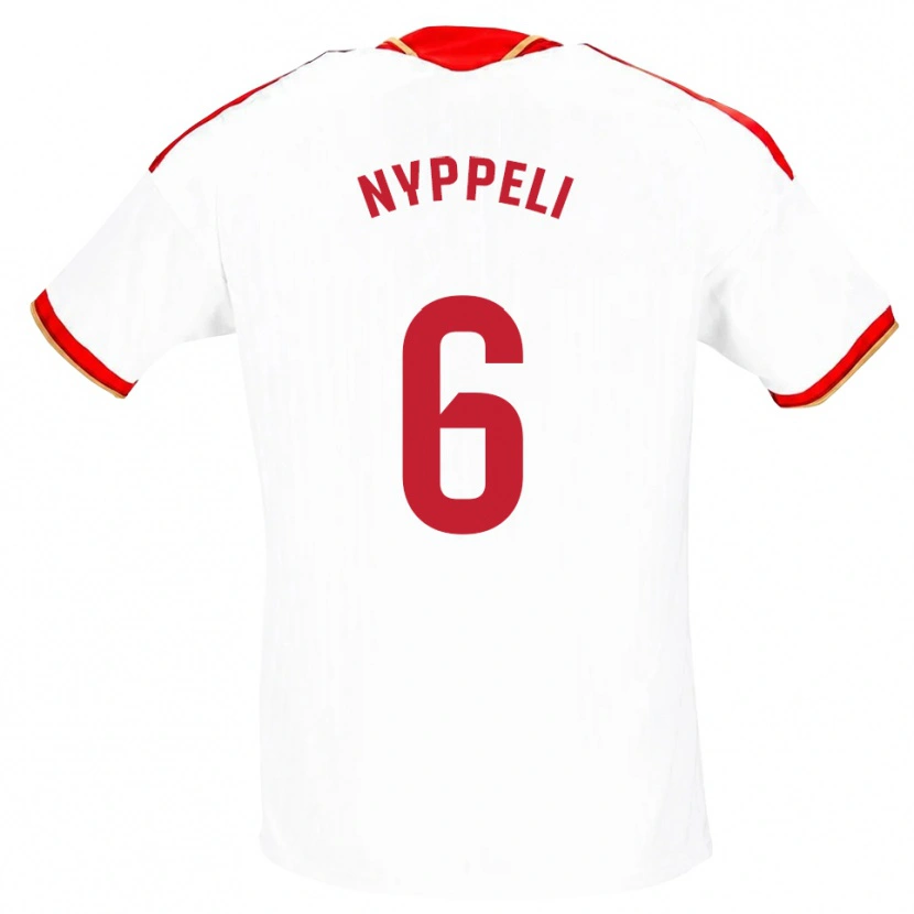 Danxen Herren Ramón Nyppeli #6 Weiß Rot Heimtrikot Trikot 2026/27 T-Shirt Schweiz