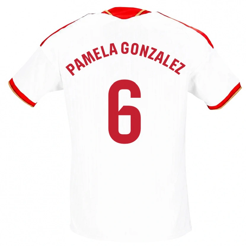 Danxen Herren Cinthia Pamela González Medina #6 Weiß Rot Heimtrikot Trikot 2026/27 T-Shirt Schweiz