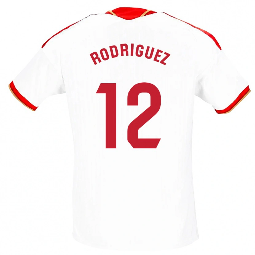 Danxen Herren Lucía María Rodríguez Herrero #12 Weiß Rot Heimtrikot Trikot 2026/27 T-Shirt Schweiz