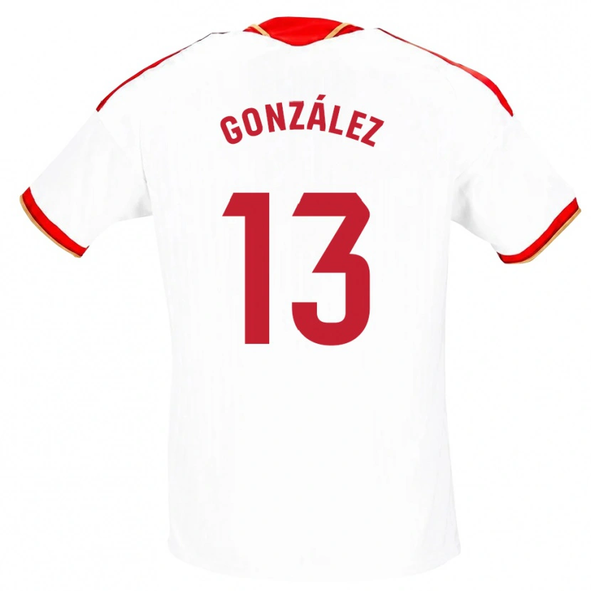 Danxen Herren Fran González #13 Weiß Rot Heimtrikot Trikot 2026/27 T-Shirt Schweiz