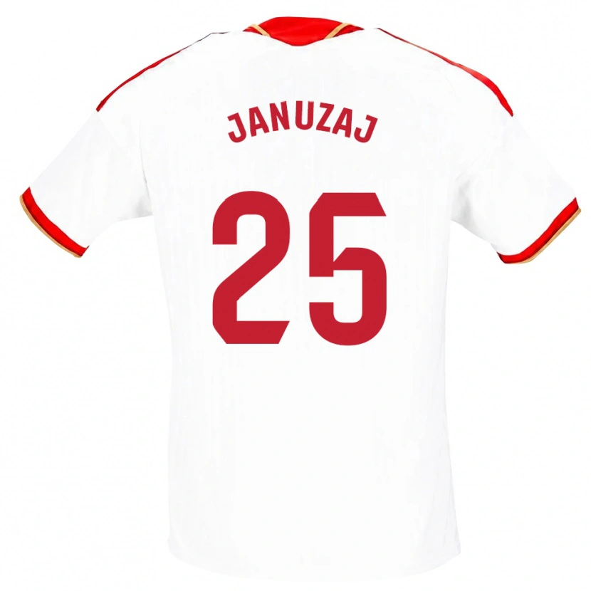 Danxen Herren Adnan Januzaj #25 Weiß Rot Heimtrikot Trikot 2026/27 T-Shirt Schweiz