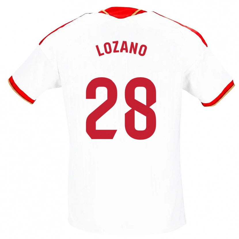 Danxen Herren Elena Lozano #28 Weiß Rot Heimtrikot Trikot 2026/27 T-Shirt Schweiz