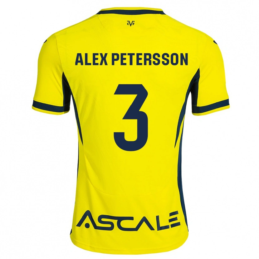 Danxen Herren Max Petersson #3 Gelb Schwarz Rot Heimtrikot Trikot 2026/27 T-Shirt Schweiz