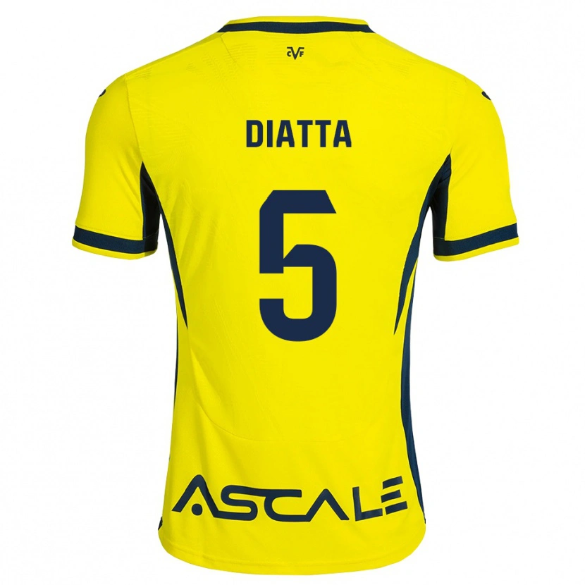 Danxen Herren Alassane Diatta #5 Gelb Schwarz Rot Heimtrikot Trikot 2026/27 T-Shirt Schweiz