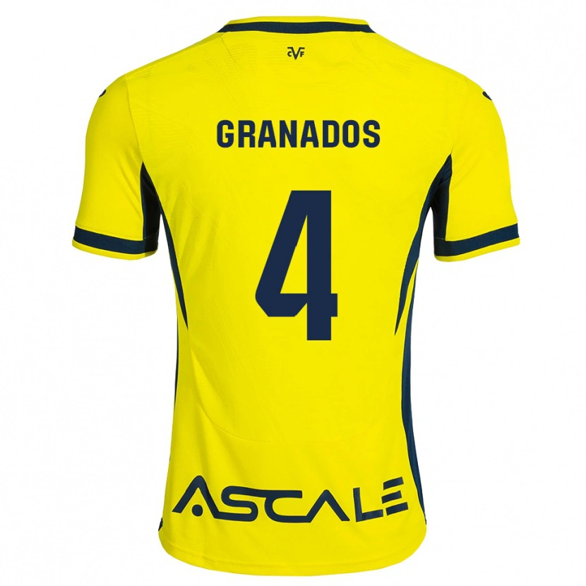 Danxen Herren Carlos Granados #4 Gelb Schwarz Rot Heimtrikot Trikot 2026/27 T-Shirt Schweiz