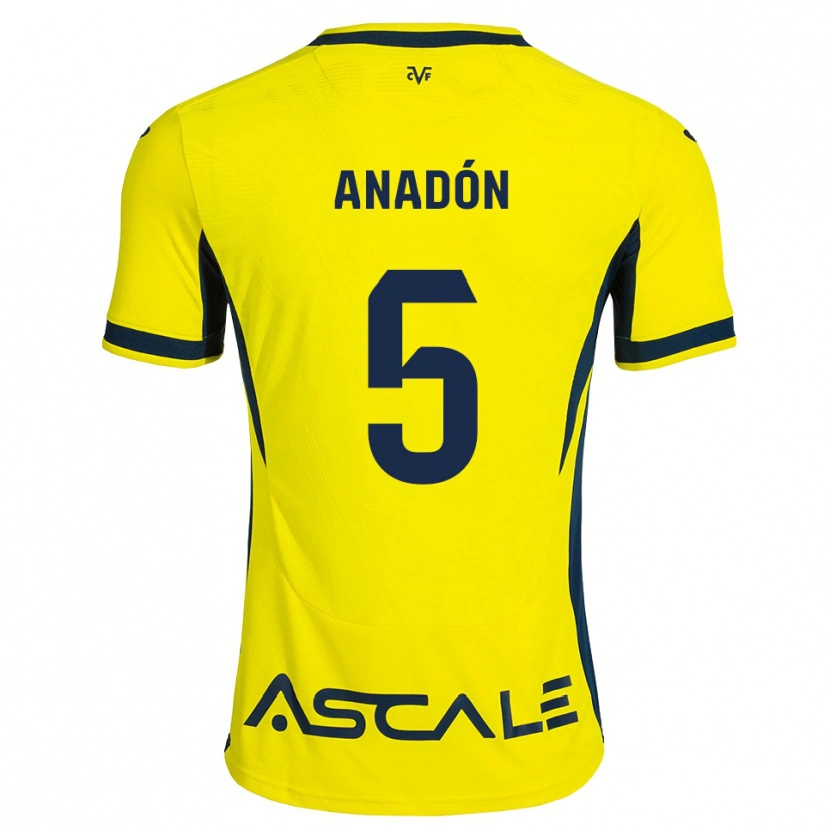 Danxen Herren Guillermo Anadón #5 Gelb Schwarz Rot Heimtrikot Trikot 2026/27 T-Shirt Schweiz