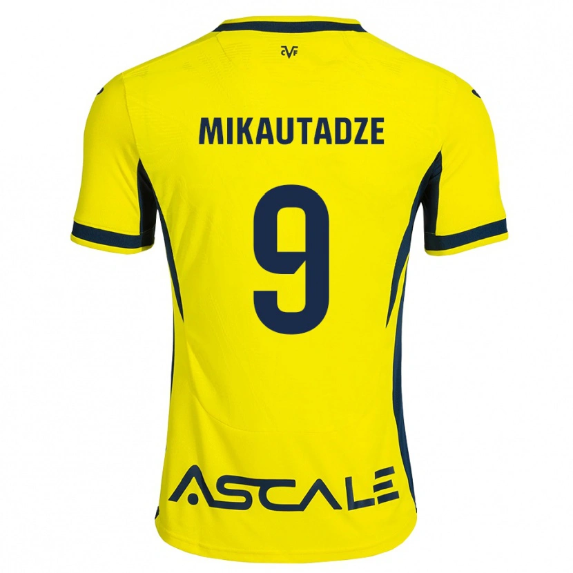 Danxen Herren Georges Mikautadze #9 Gelb Schwarz Rot Heimtrikot Trikot 2026/27 T-Shirt Schweiz
